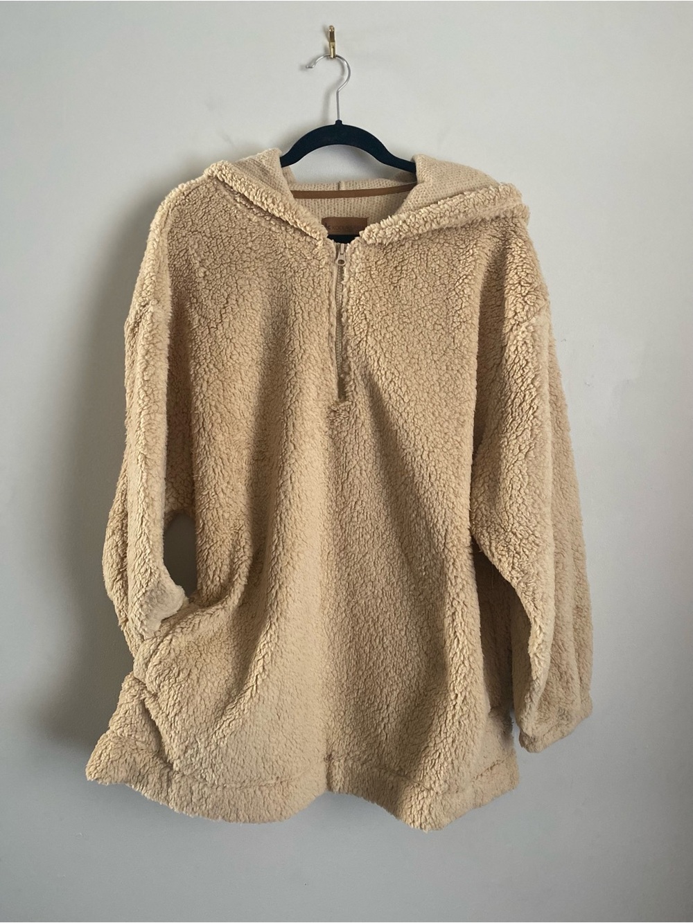 Koolaburra Pullover 3X Teddy Gorpcore Athleisure Cabincore Earthy Vanilla Girl